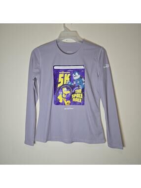runDisney Brooks 2026 5k Marathon Space Race Pluto Lavender Womens Shirt sz S
